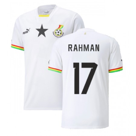 Ghana Baba Rahman 17 Główna Koszulki Piłkarskie MŚ 2022 Krótki Rękaw Ghana Baba Rahman 17 Główna Koszulki Piłkarskie MŚ 2022 Krótki Rękaw